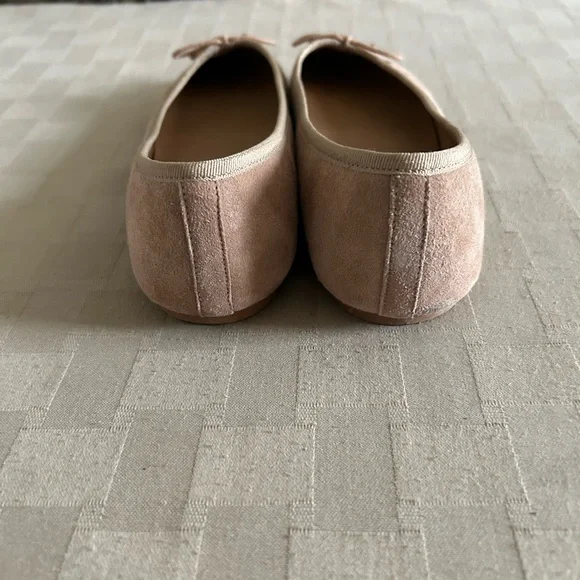 Flattered Suede Bow Ballet Flats - Picture 4 of 11